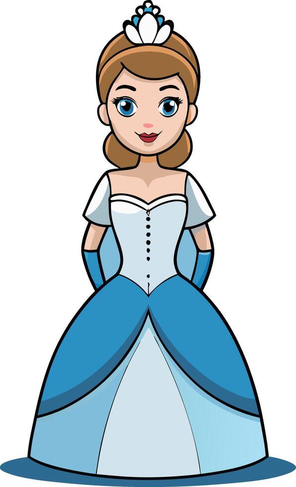 Adult Princess Artwork, Bridging Tradition and Modernity vector
