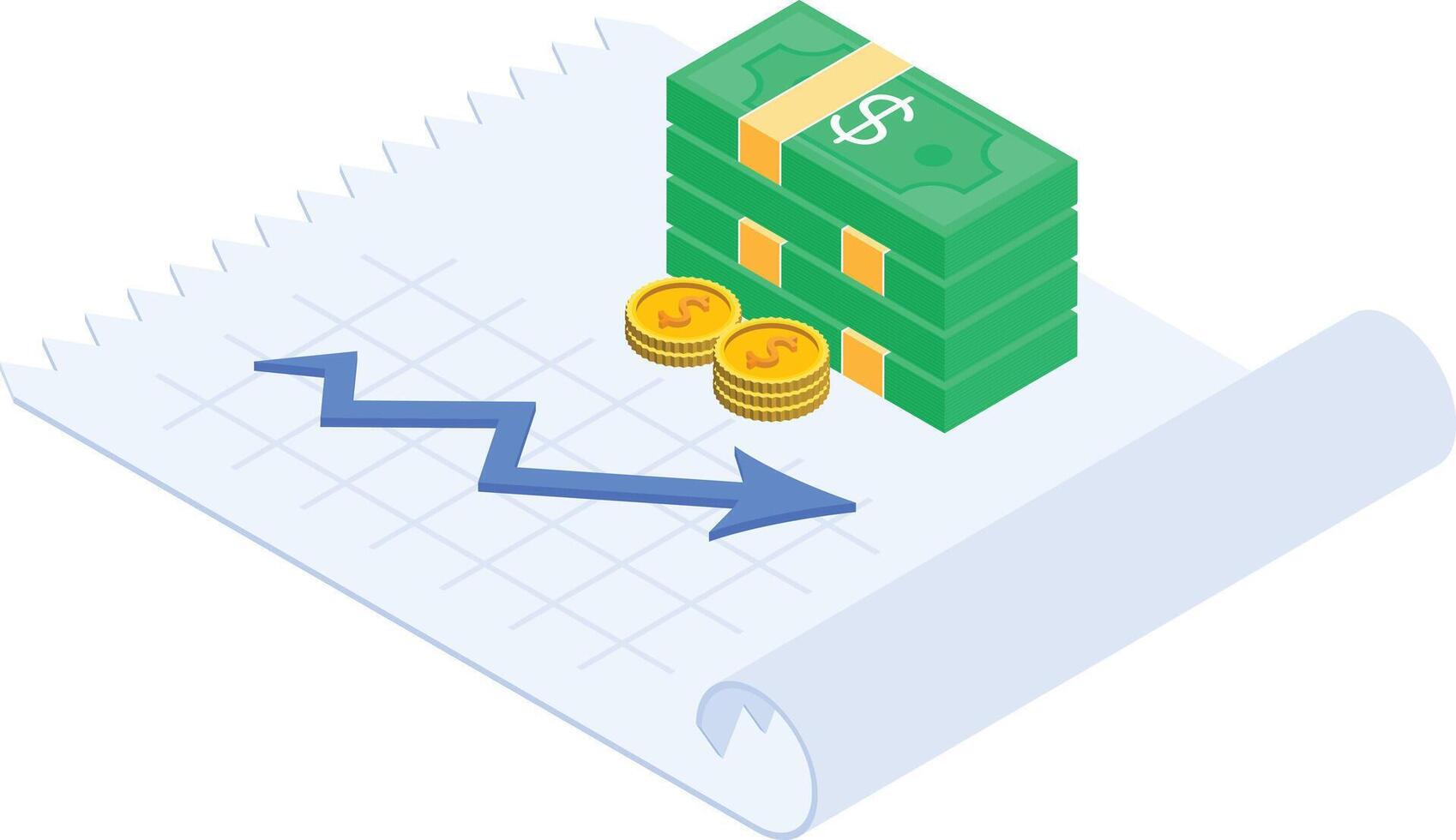 Financial Uptrend Icon vector