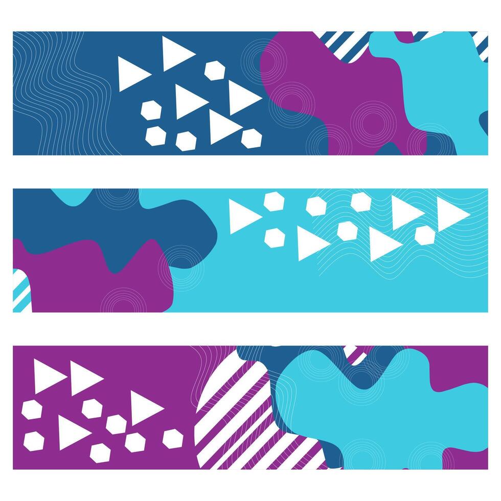 Abstract banner design vector