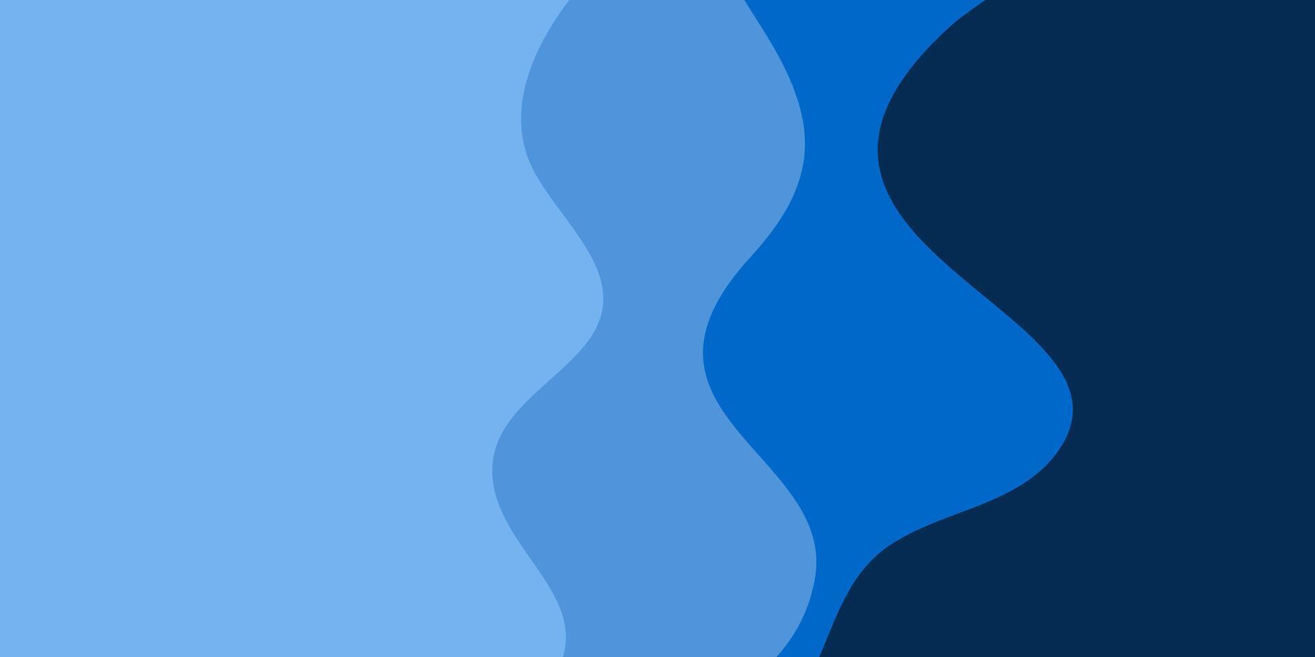 Blue wavy background vector