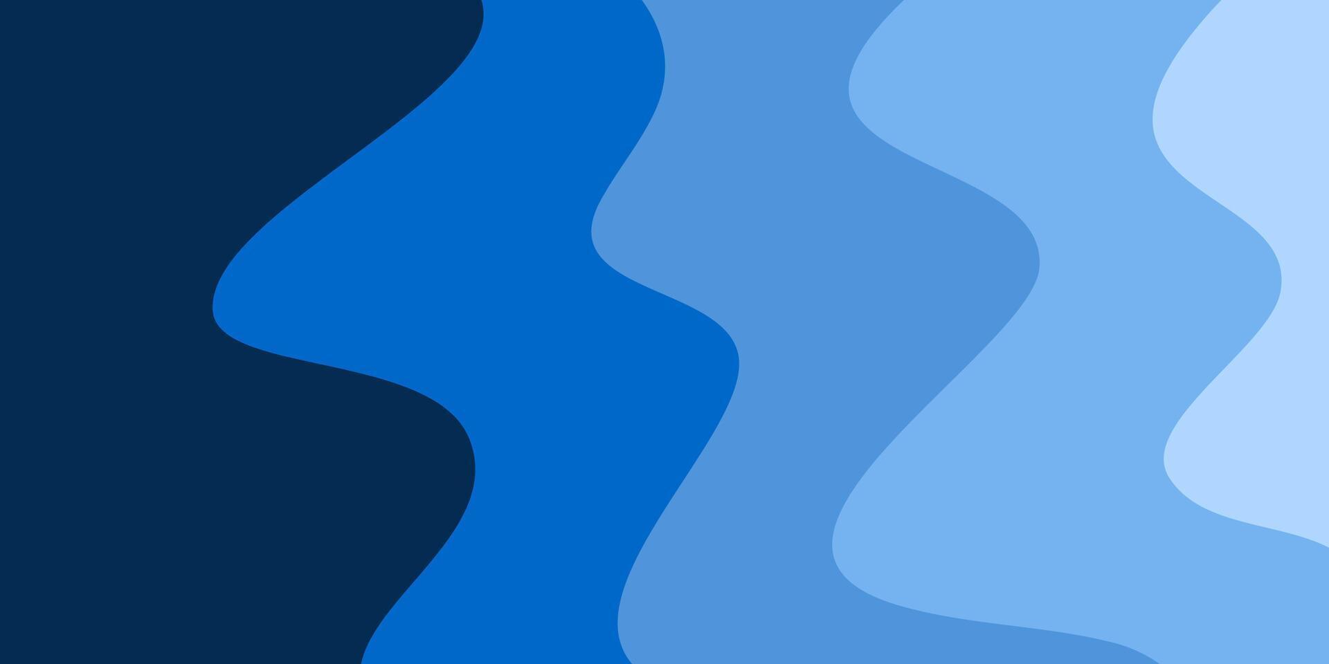 Blue abstract background, wavy concept design vector