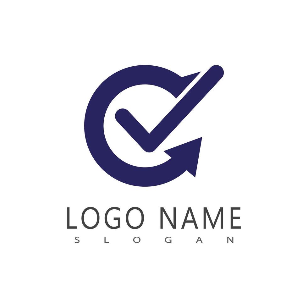 Stylized Checklist logo vector