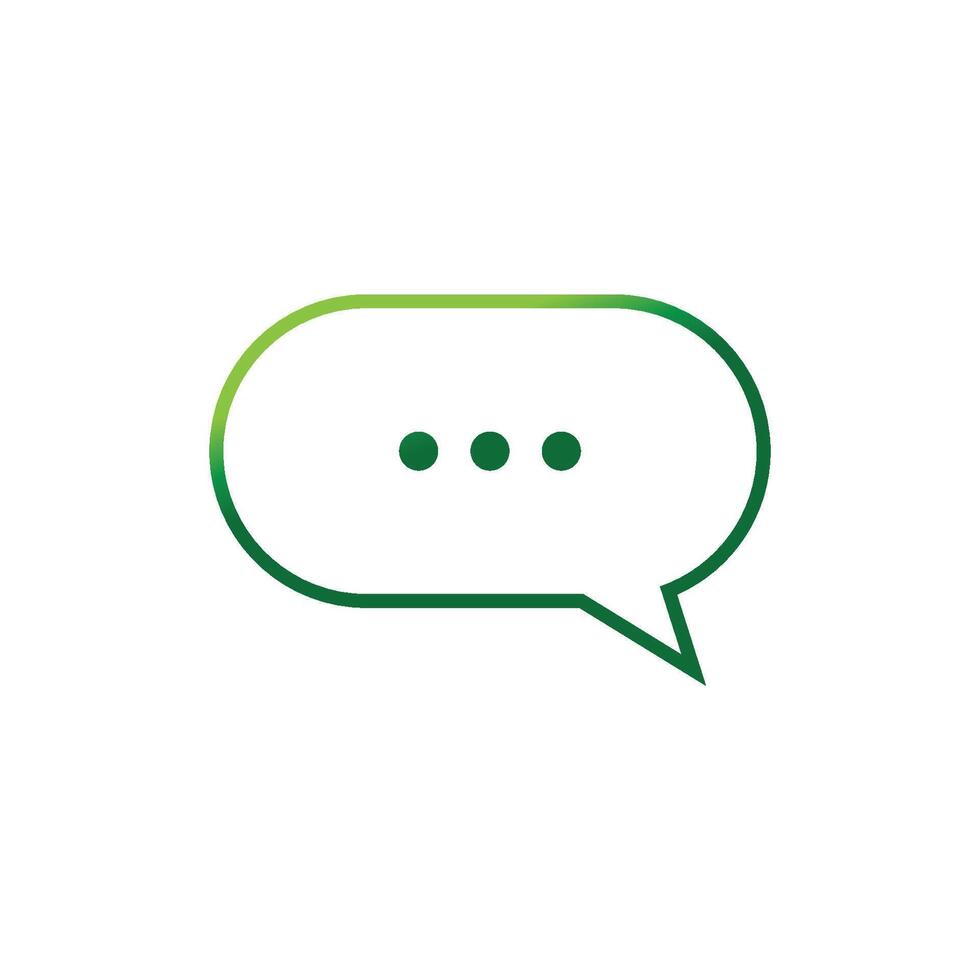 Bubble chat logo vector