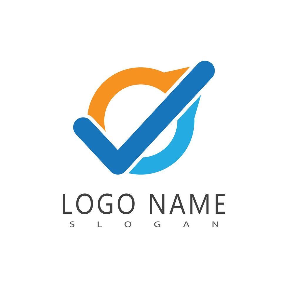 Checklist logo simple symbol design vector