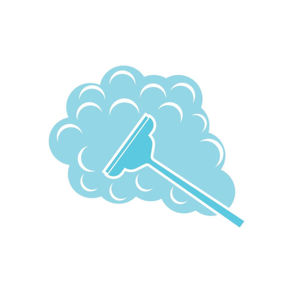Simple logo and symbol cleaning service design vector