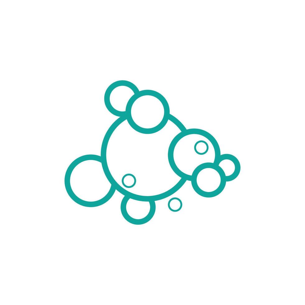 Stylized and simple molecule logos and design vector