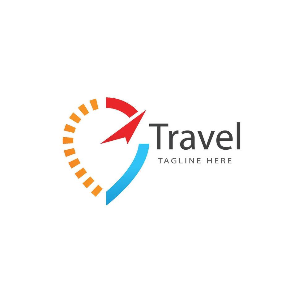 Location travel stylized symbol and logos vector