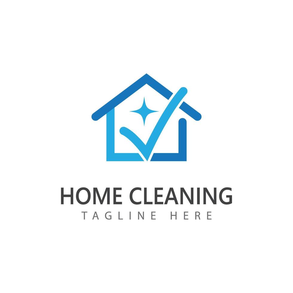 Stylized simple logo symbol cleaning vector