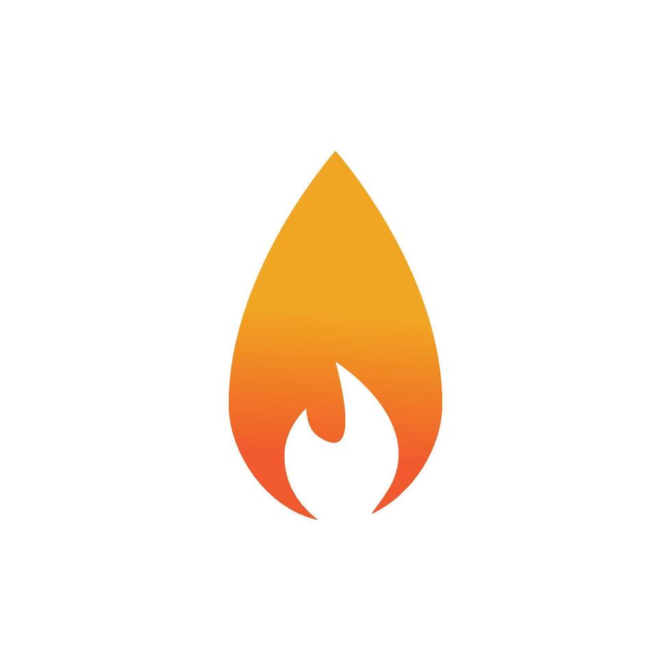 Stylized and simple Fire logo and symbol vector