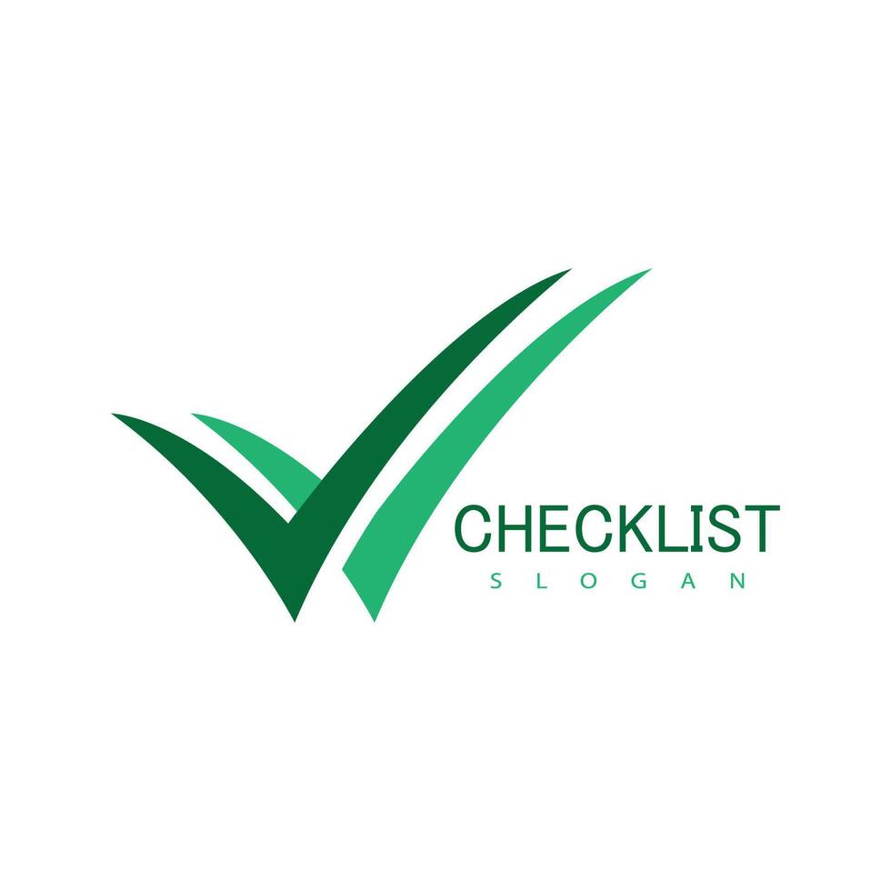 Stylized Checklist logo symbo vector