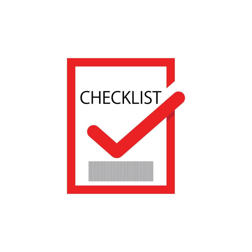 Checklist logo symbol vector