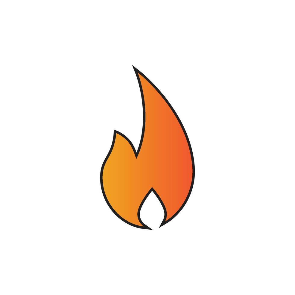 Stylized Fire logo and symbol design vector