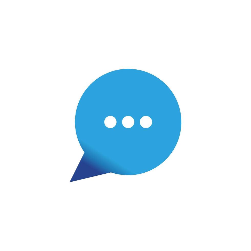 Stylized bubble chat logos symbol vector