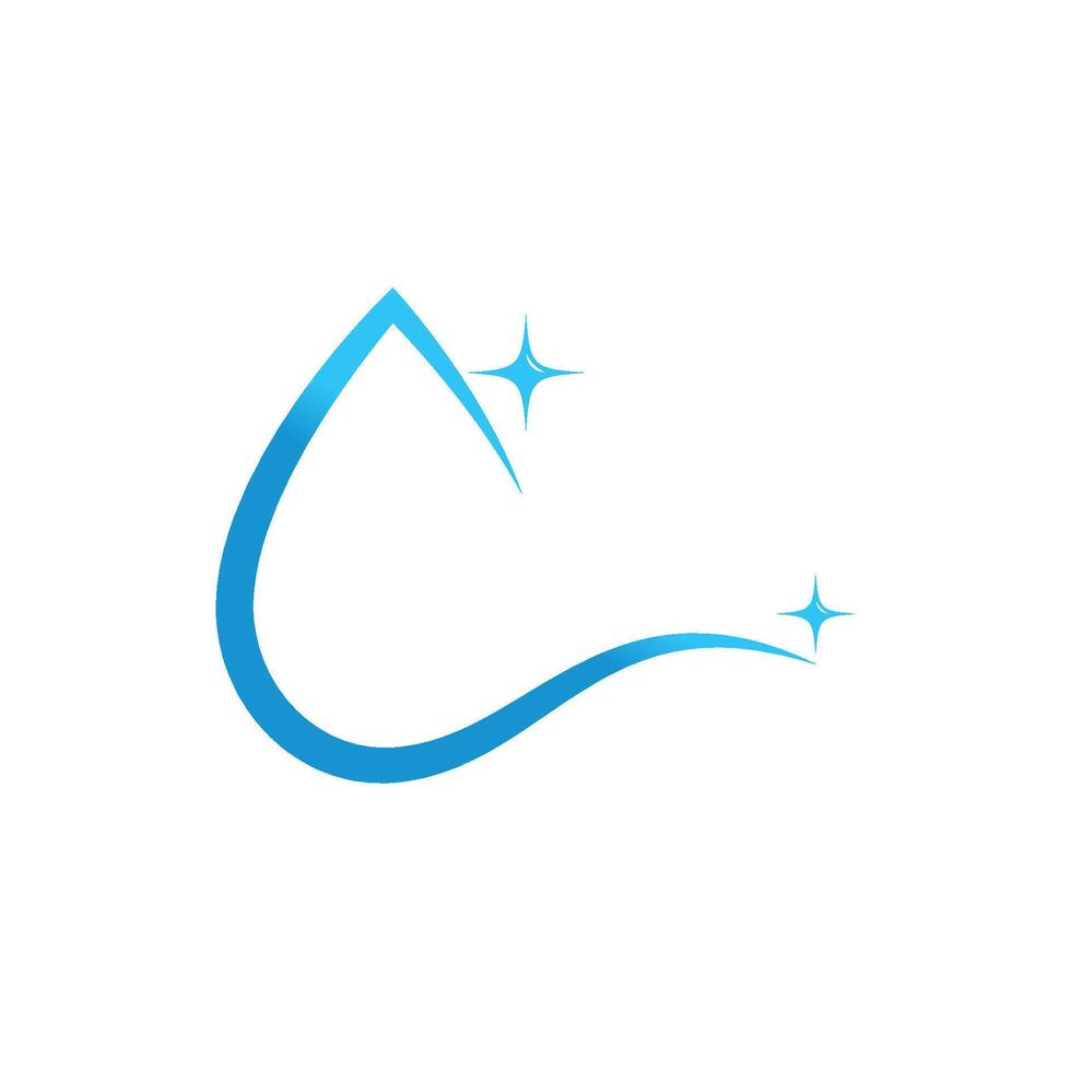 Stylized water drop logos vector