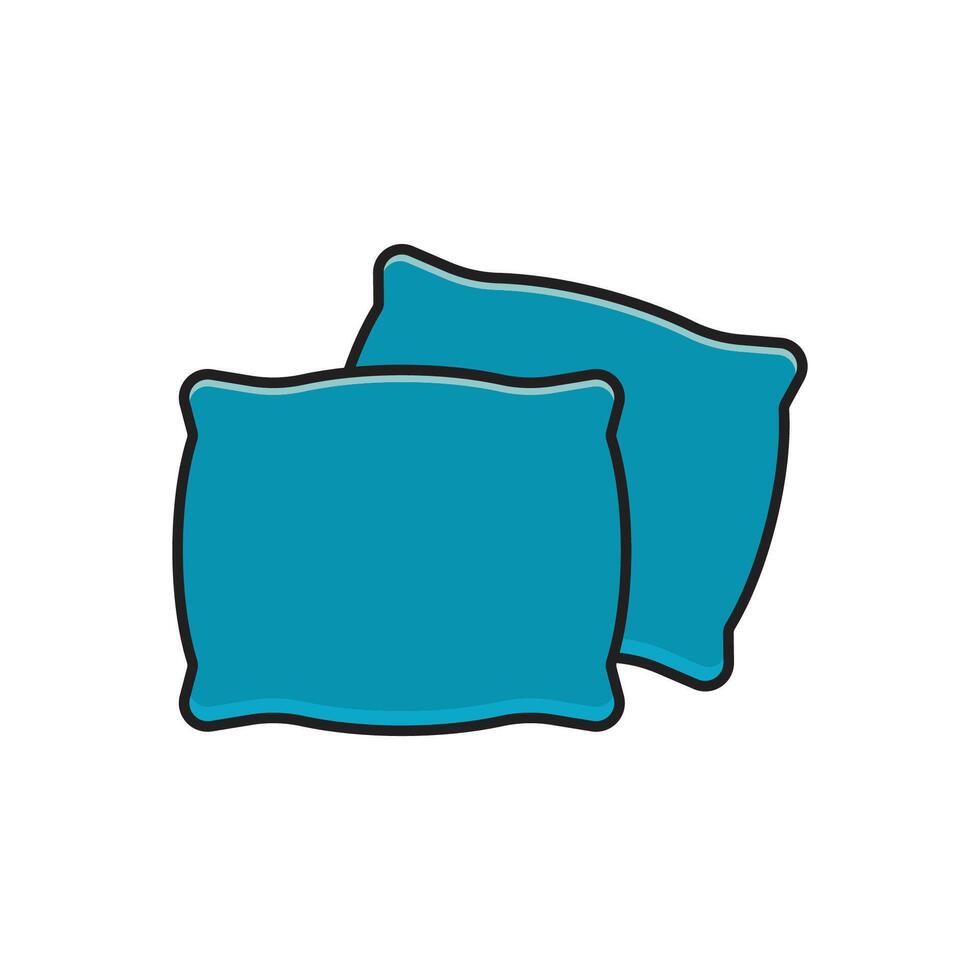 Simple Pillow logo and symbol design vector