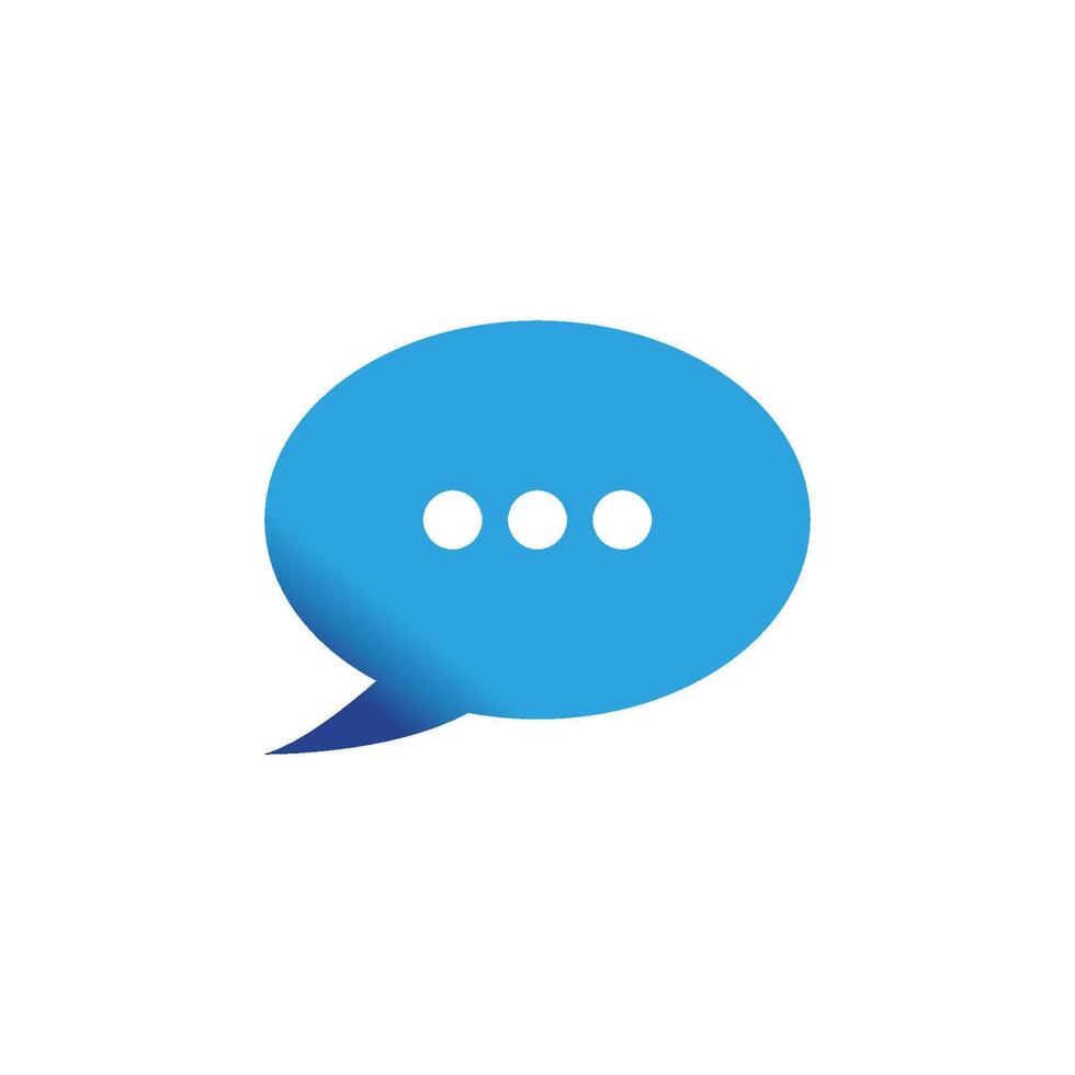 Stylized and simple bubble chat logos vector