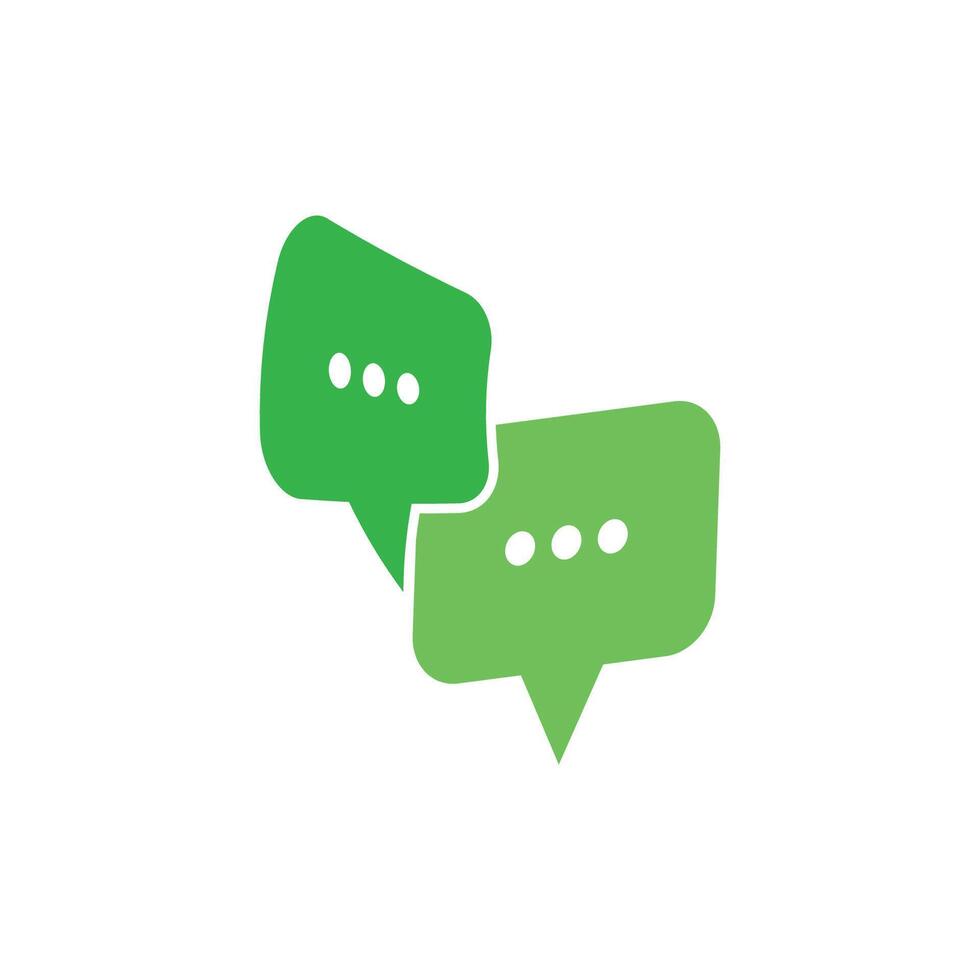 Bubble chat logo and symbol vector