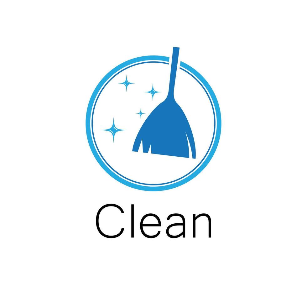 Stylized logos and simple cleaning vector