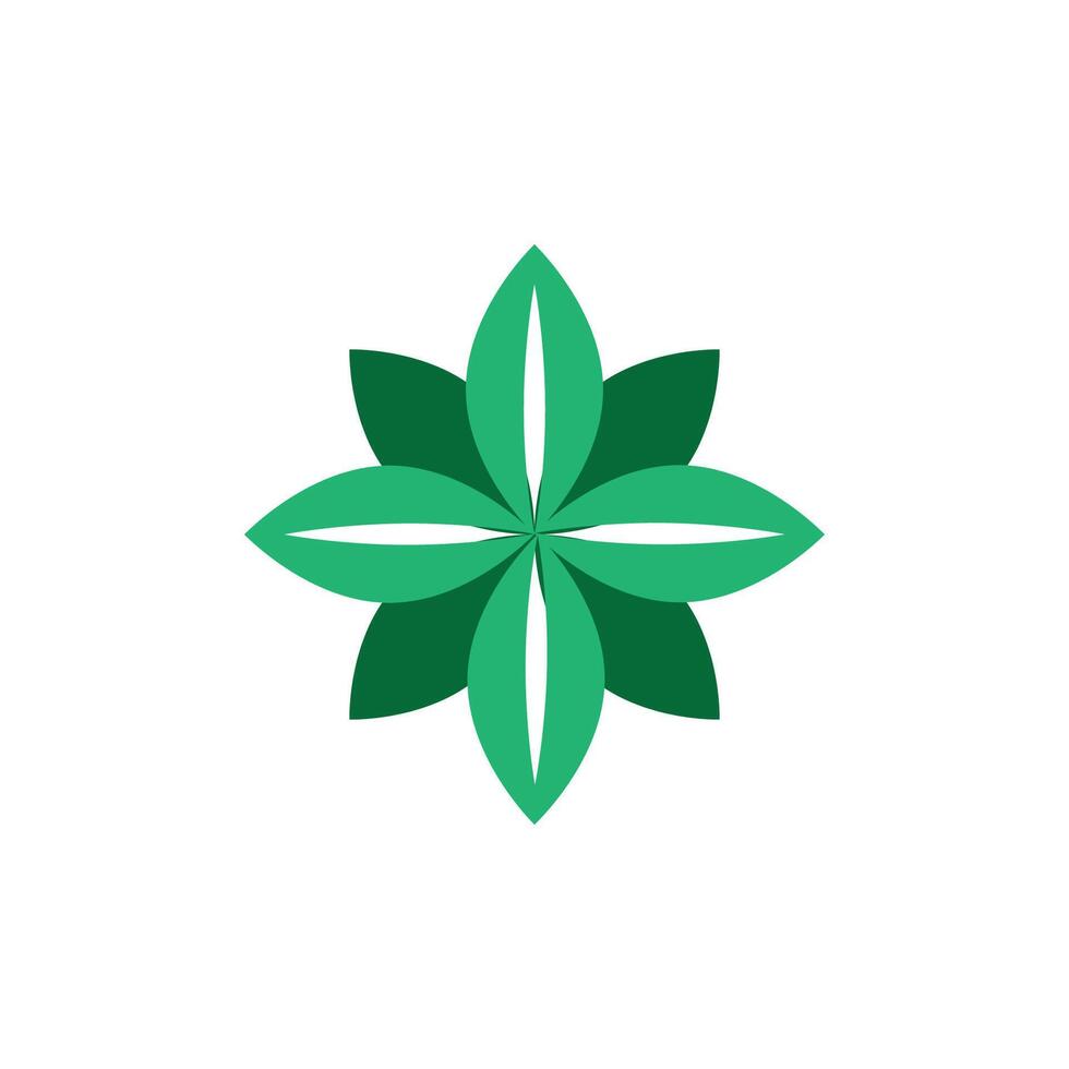 Stylized Flowers logo design vector
