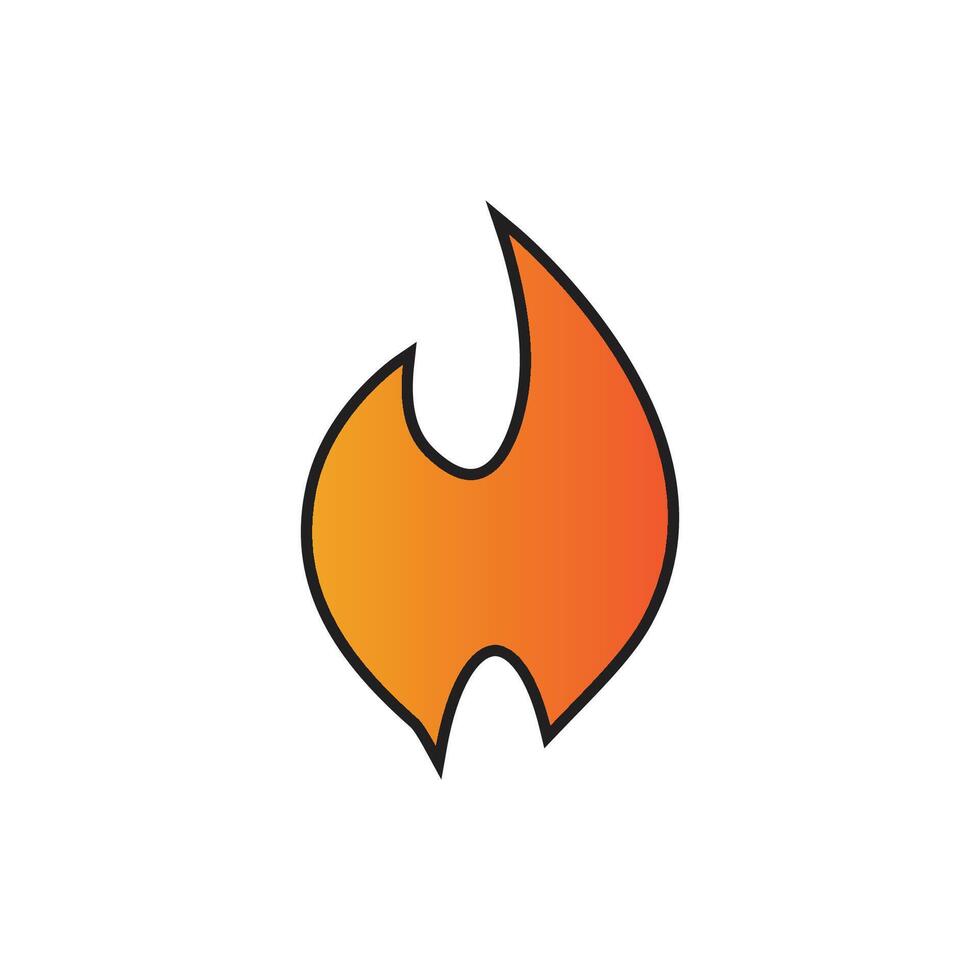 Stylized Fire logo and symbol vector
