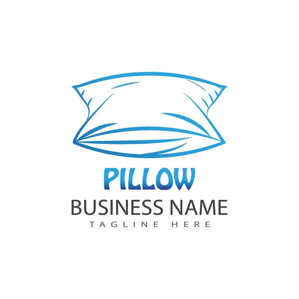 Pillow logos and symbol vector