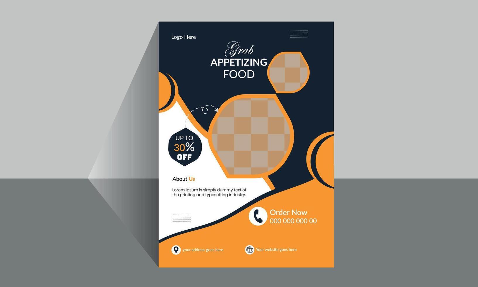 A new modern luxury flyer design template vector