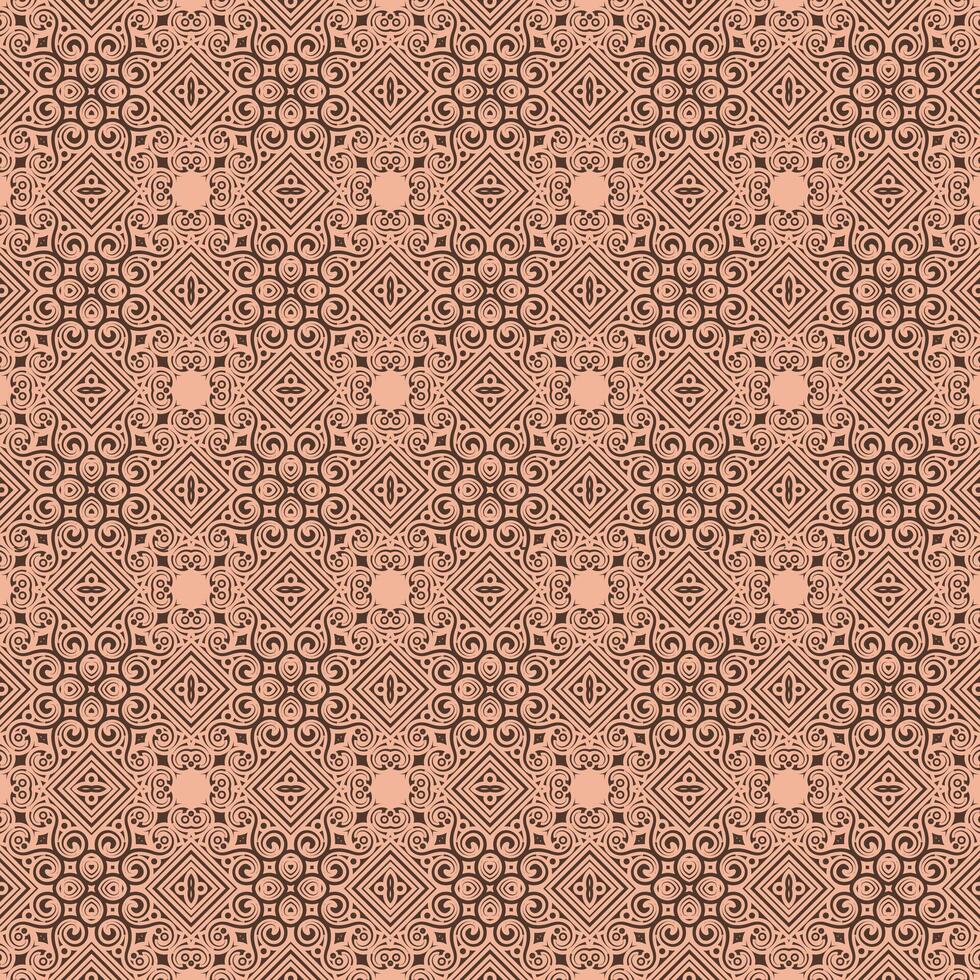creative brown ornament line pattern template vector