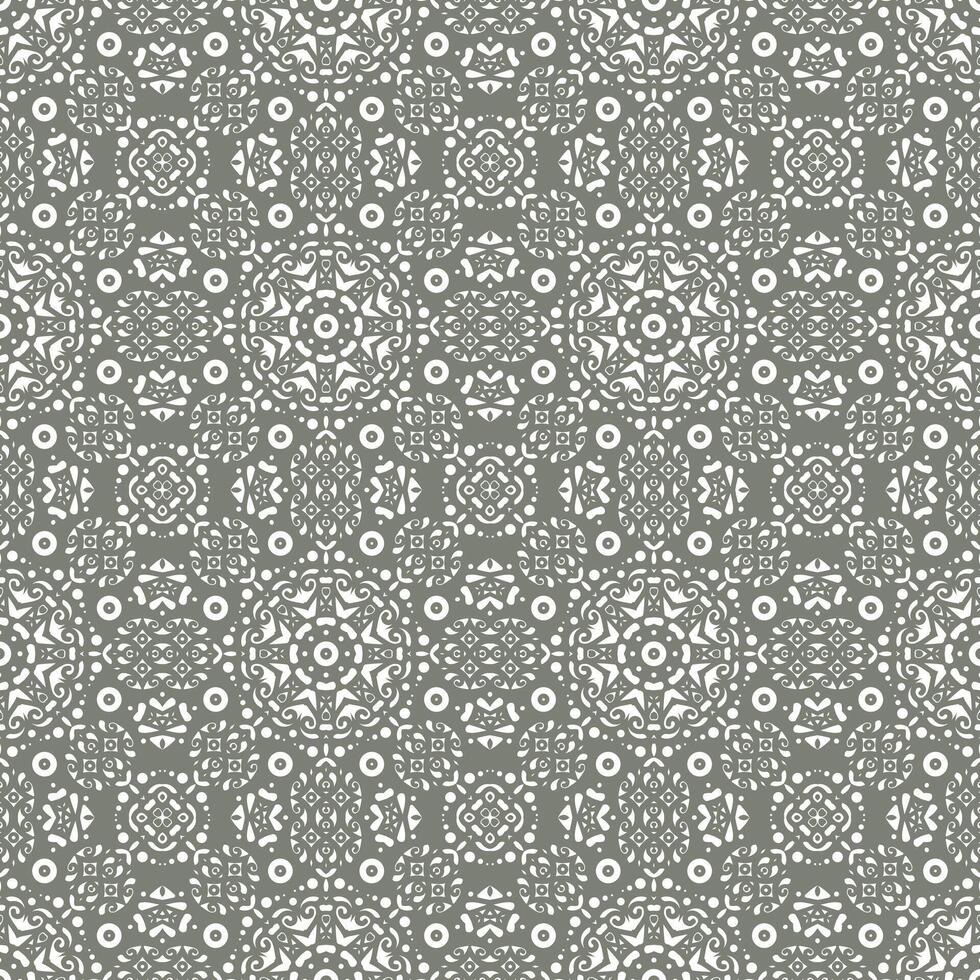 Flat mandala seamless pattern vector