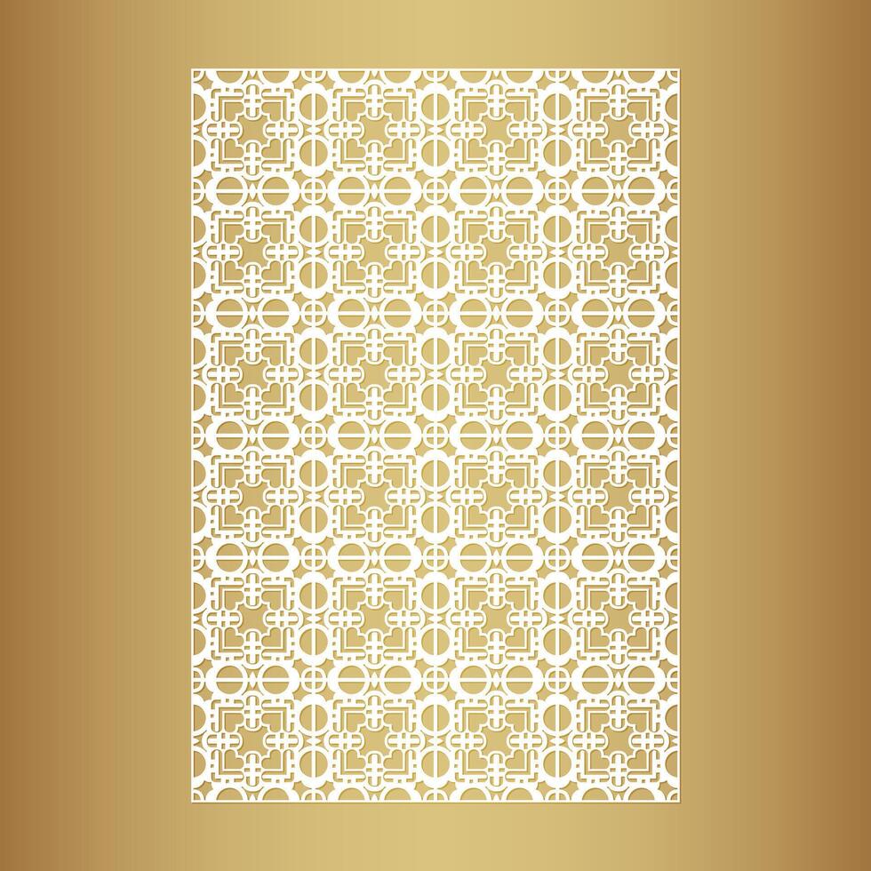 die cut decorative pattern template. vector