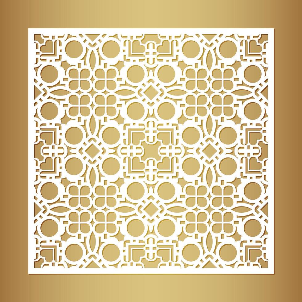 seamless die cut decorative pattern. vector