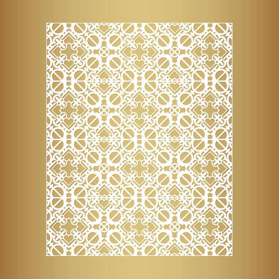 art die cut decorative pattern. vector