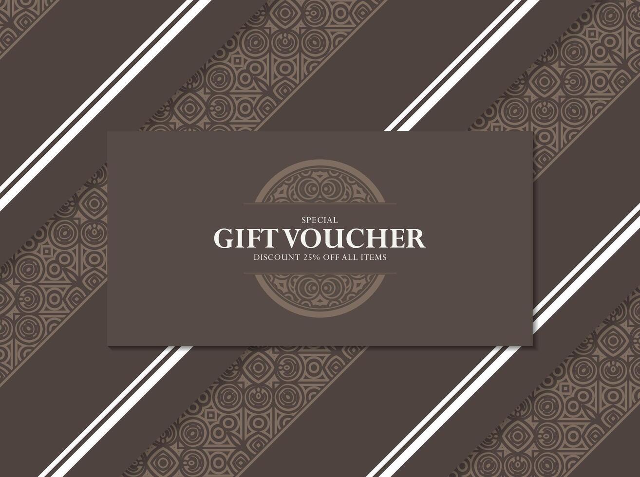Menu restaurant gift voucher design vector