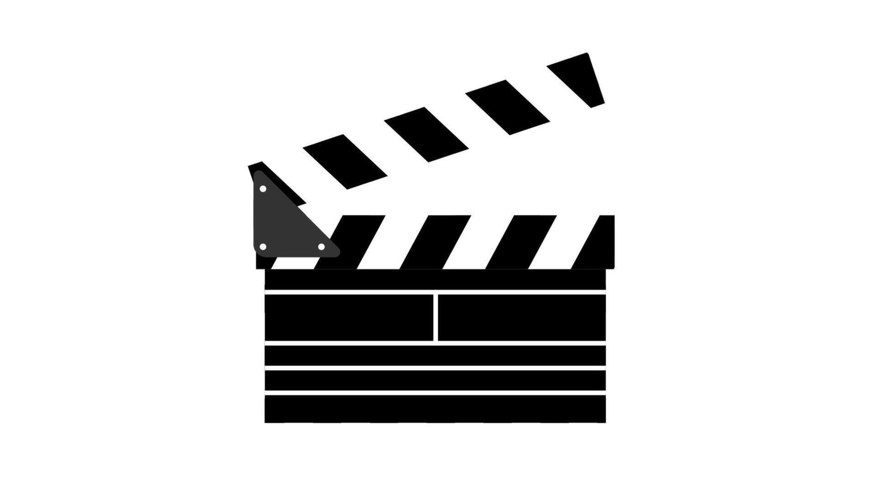 movie clapper board illustration vector