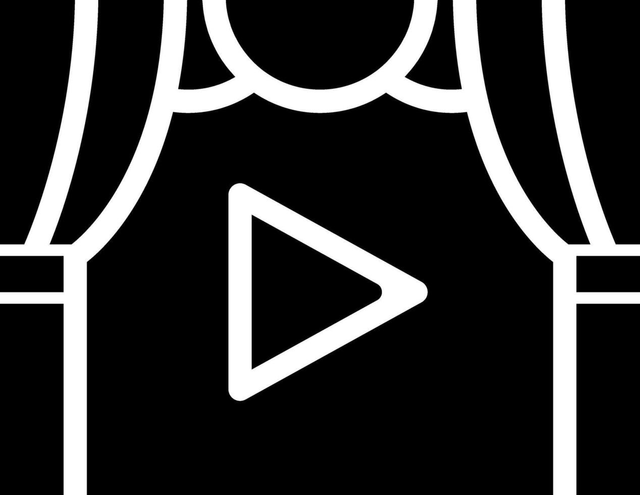 Rounded Filled Cinema icon vector