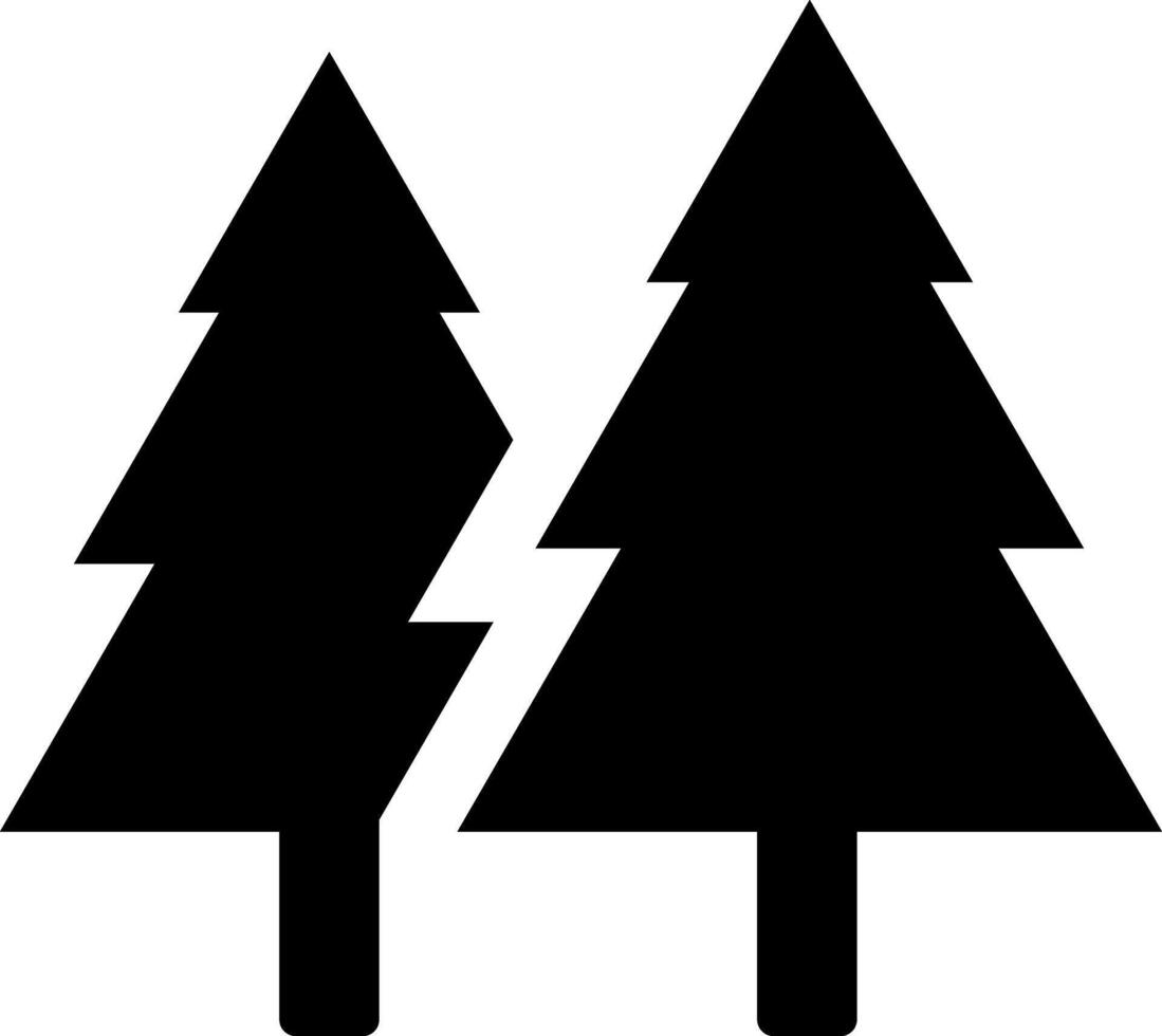 Rounded Filled Pine Icon vector
