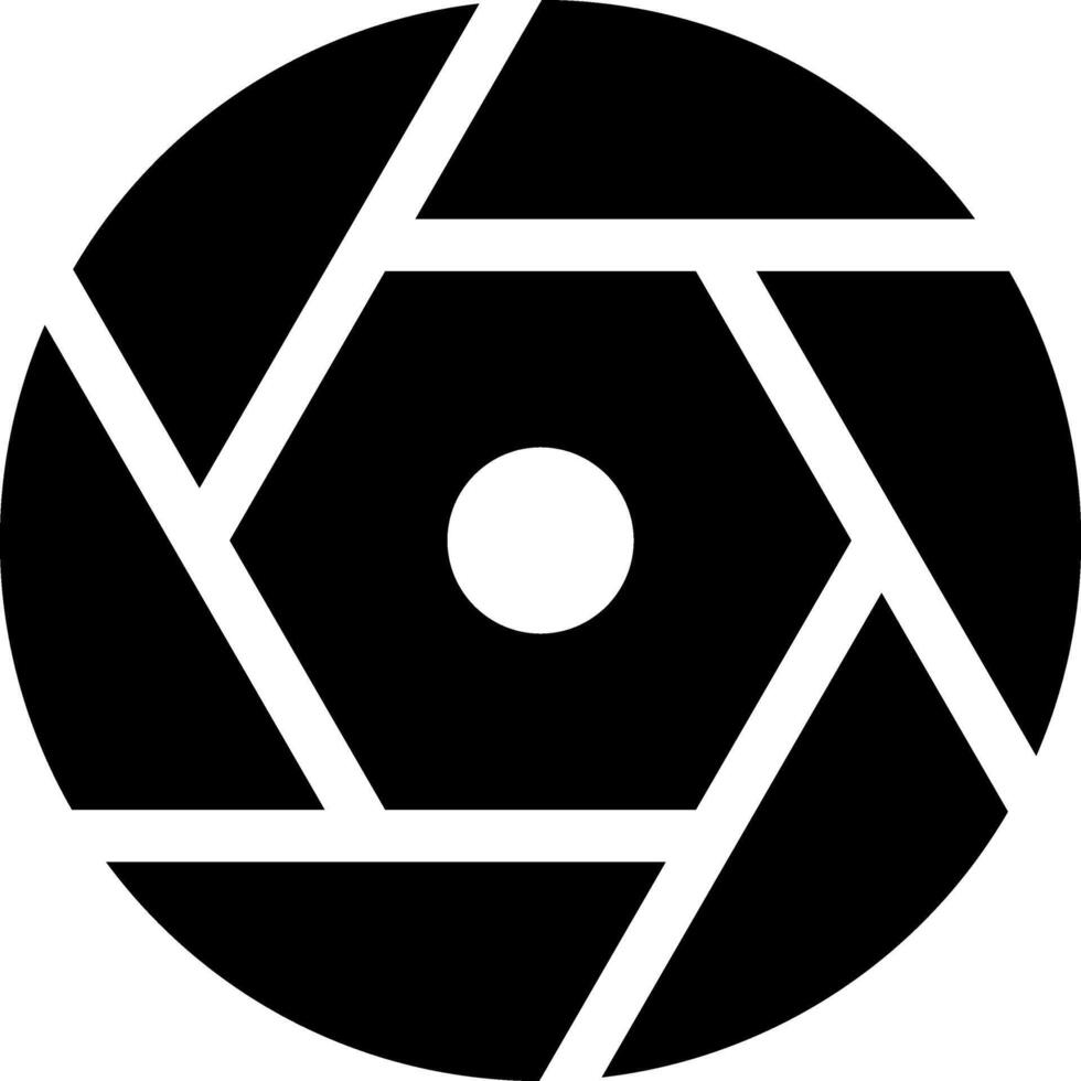 Rounded Filled Shutter Icon vector