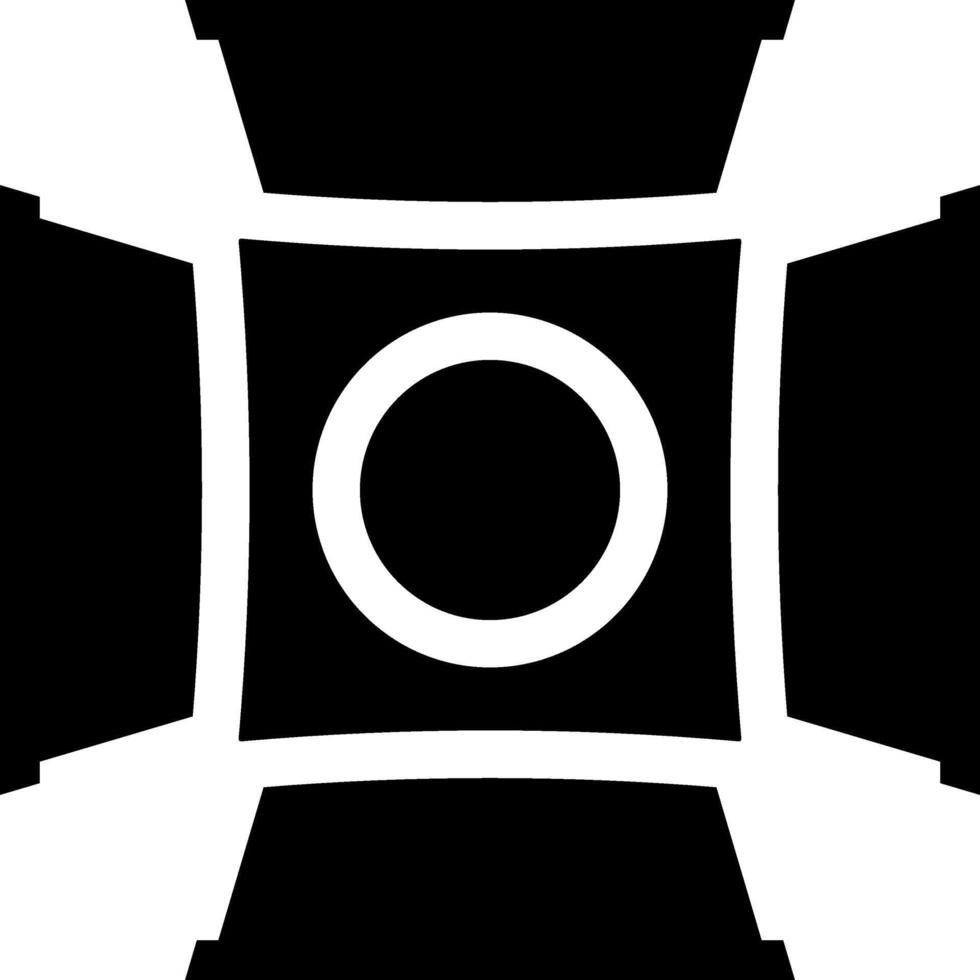 Rounded Filled Spotlight Icon vector