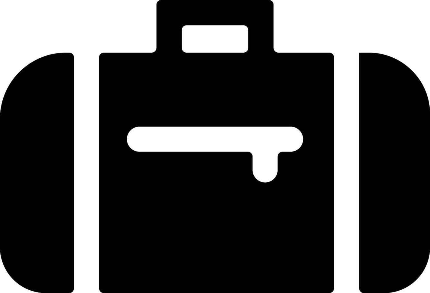 Rounded Filled Sport Bag Icon vector
