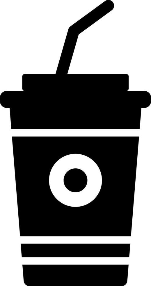 Rounded Filled Soft Drink Icon vector