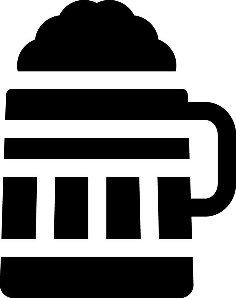 Rounded Filled Beer Icon vector