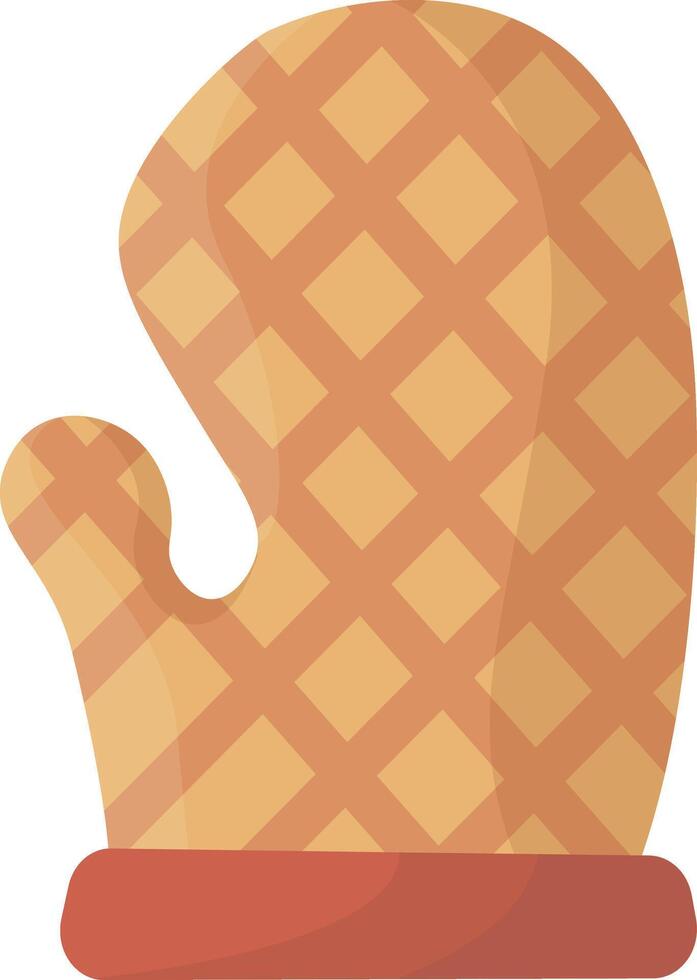 Padded Oven Mitt vector