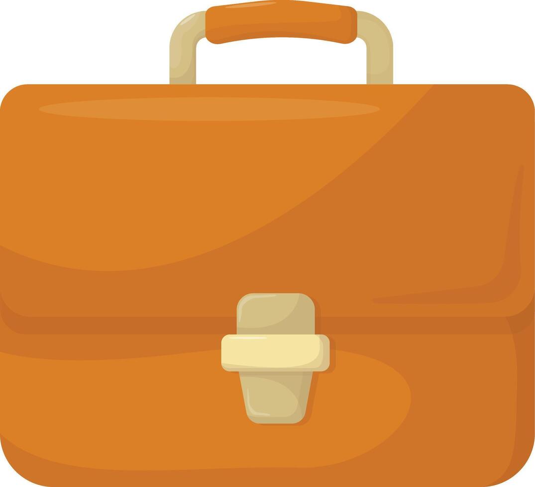 Brown Leather Briefcase vector