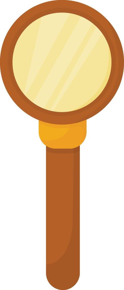 Wooden Magnifying Glass vector
