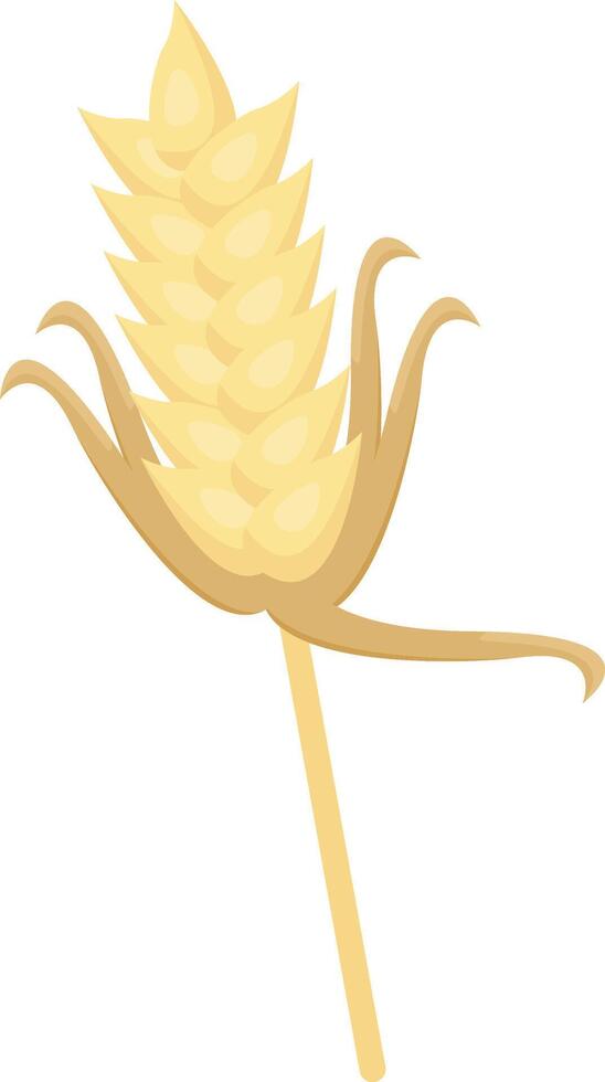 Single Wheat Stalk vector