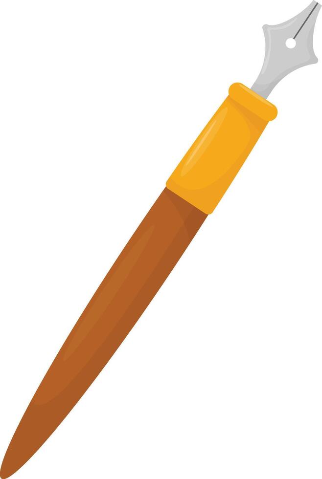 Elegant Gold Pen vector