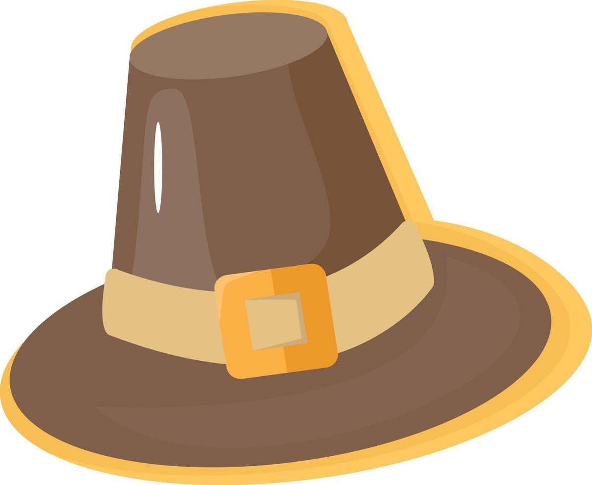 Pilgrim Hat Pumpkin Loaf vector