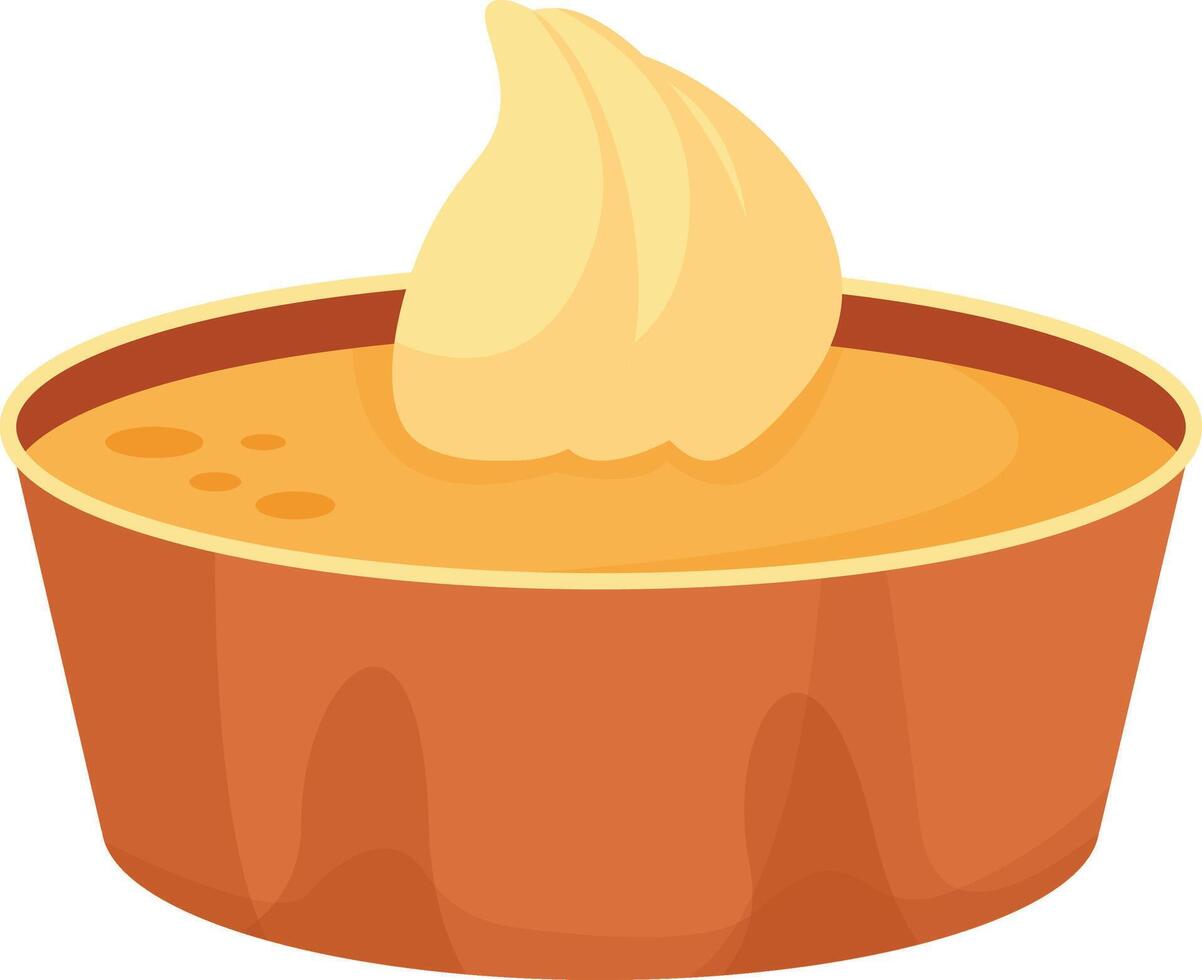 Creamy Pumpkin Pie vector