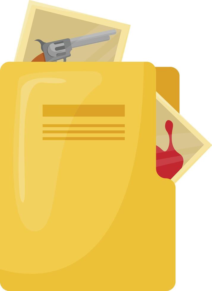 Yellow Evidence Bag vector