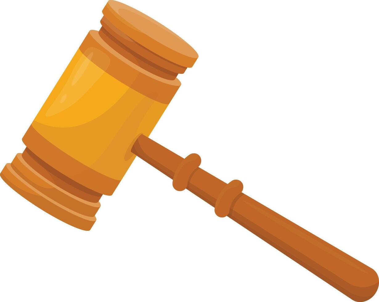 Wooden Judge's Gavel vector