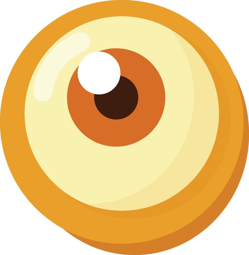 Single Detailed Eyeball Cookie vector